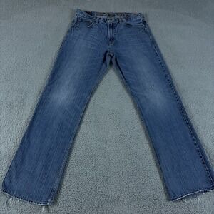 American Eagle Jeans Mens 34x36 Blue Loose Fit Straight Medium Wash VINTAGE Y2K